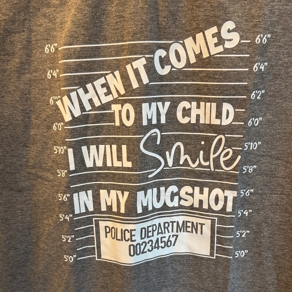 4/$15 Funny Graphic T-Shirt with White Print